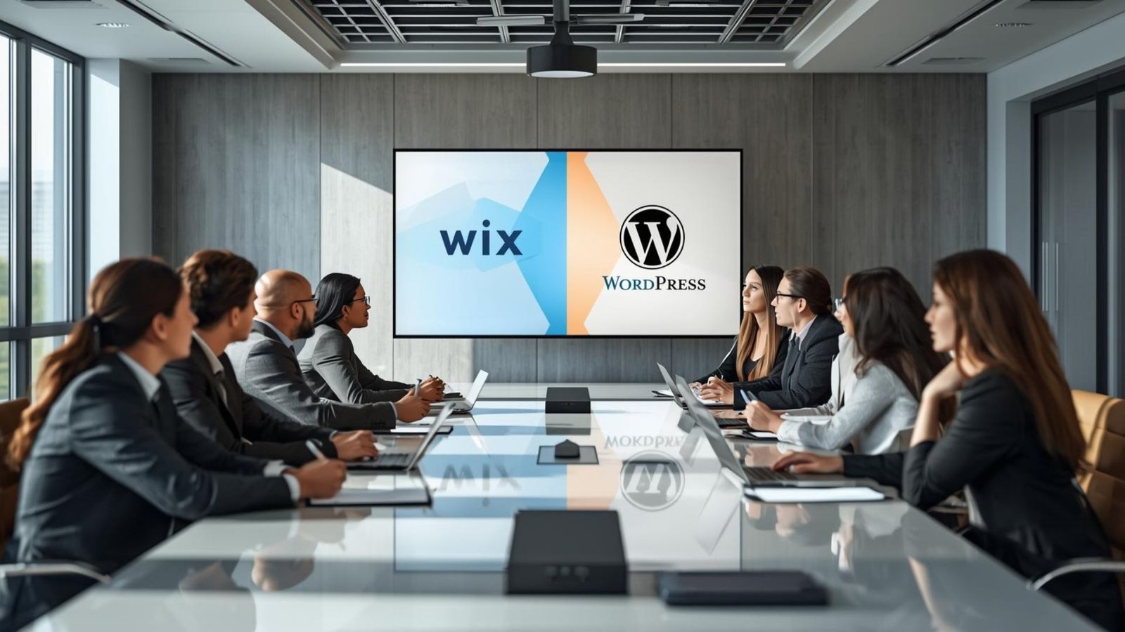 difference between wix and wordpress​